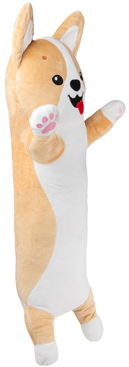 Fancy мягкая игрушка Корги лежебока, высота 50 см, бежевый купить,NaN