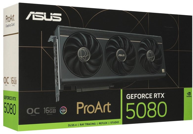 Видеокарта ASUS RTX 5080 ProArt OC (PROART-RTX5080-O16G) 16 Гб купить,NaN