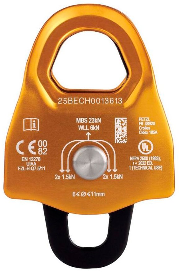 Блок-ролик Petzl P060BA00 желтый