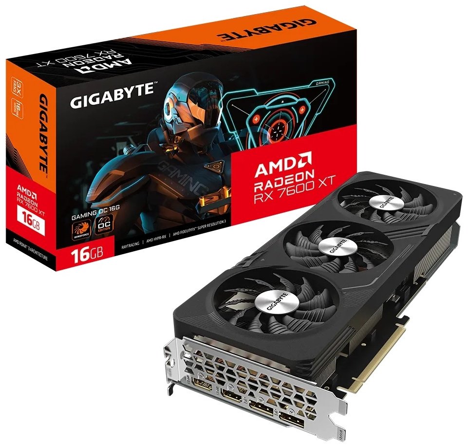 Видеокарта GIGABYTE Radeon RX 7600 XT GAMING OC GV-R76XTGAMING OC-16GD 16 Гб - ForteMarket Видеокарта GIGABYTE Radeon RX 7600 XT GAMING OC GV-R76XTGAMING OC-16GD 16 Гб купить,NaN