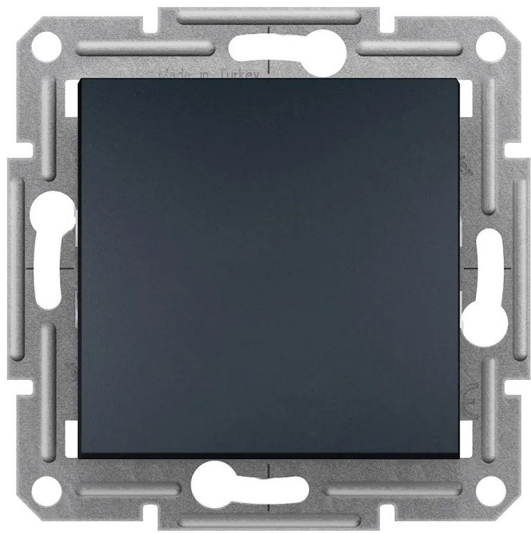 Выключатель клавишный Schneider Electric Asfora EPH0100171, антрацит купить,NaN