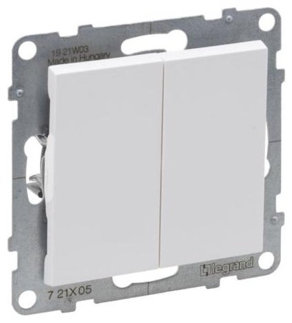Выключатель клавишный Legrand Suno 721105, белый купить,NaN