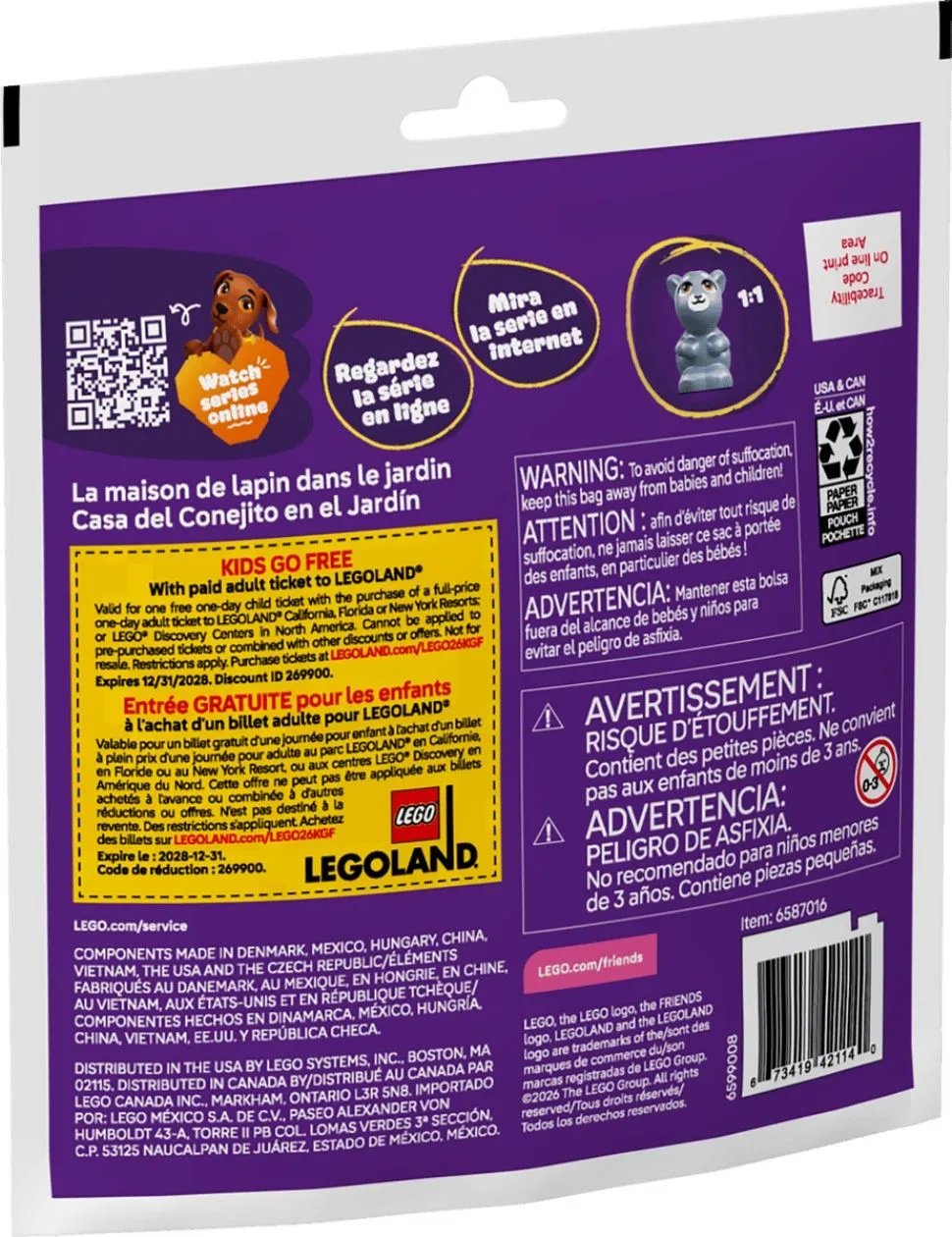 Конструктор LEGO Friends Садовый домик для кролика 30722, деталей 46 шт - ForteMarket Конструктор LEGO Friends Садовый домик для кролика 30722, деталей 46 шт купить,3180