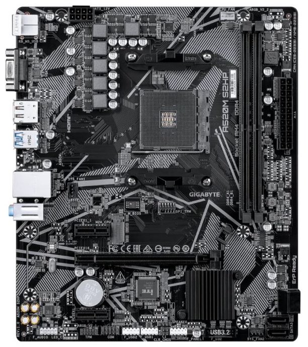 Материнская плата GIGABYTE GIGABYTE A520M S2HP купить,33331