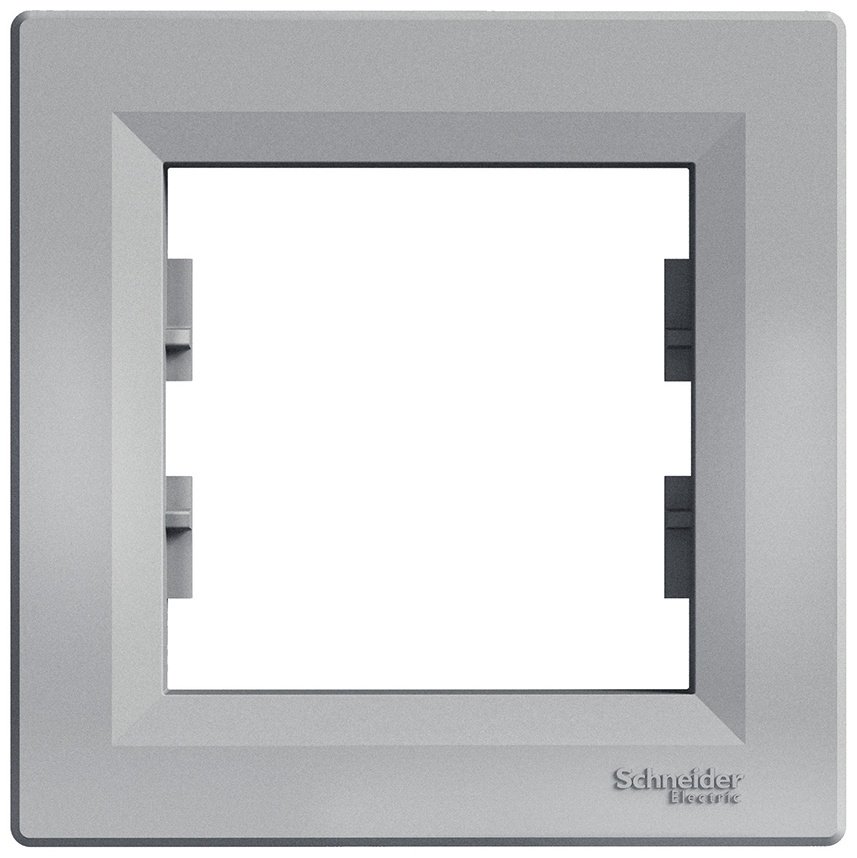 Рамка для выключателей и розеток Schneider Electric EPH5800161 , алюминий купить,NaN
