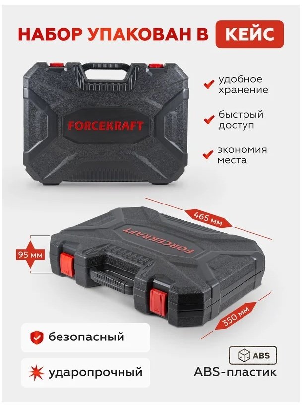 Набор универсальный 172 в 1 ForceKraft FK-41723-5 купить,NaN