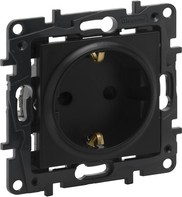 Розетка Legrand NILOE STEP 863521, черный купить,NaN