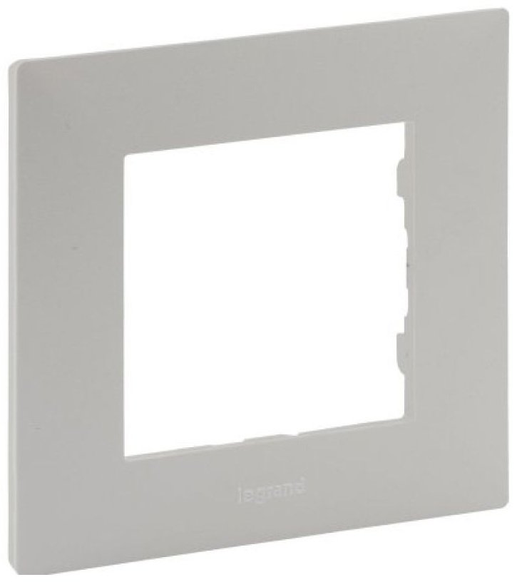 Рамка для выключателей и розеток Legrand NILOE STEP 1-постовая, белая 863191, белый купить,NaN