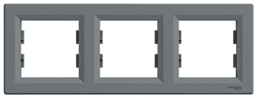 Рамка для выключателей и розеток Schneider Electric EPH5800362, сталь купить,NaN