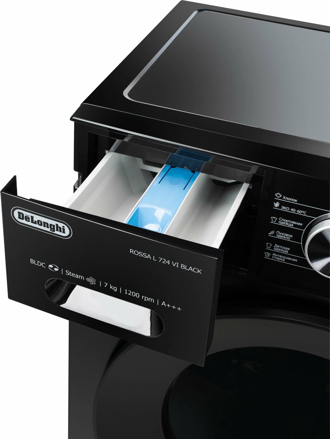 Стиральная машина Delonghi ROSSA L 724 VI 7 кг черный купить,NaN