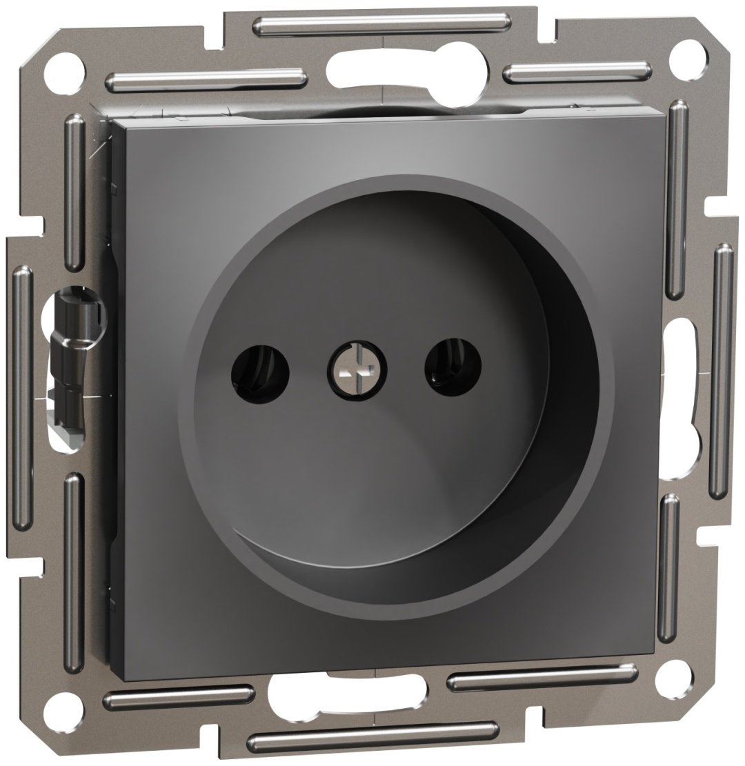 Розетка Schneider Electric Asfora EPH3000171, серый, антрацит купить,NaN