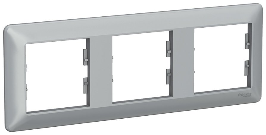 Рамка для выключателей и розеток Schneider Electric EPH5805361, алюминий купить,NaN