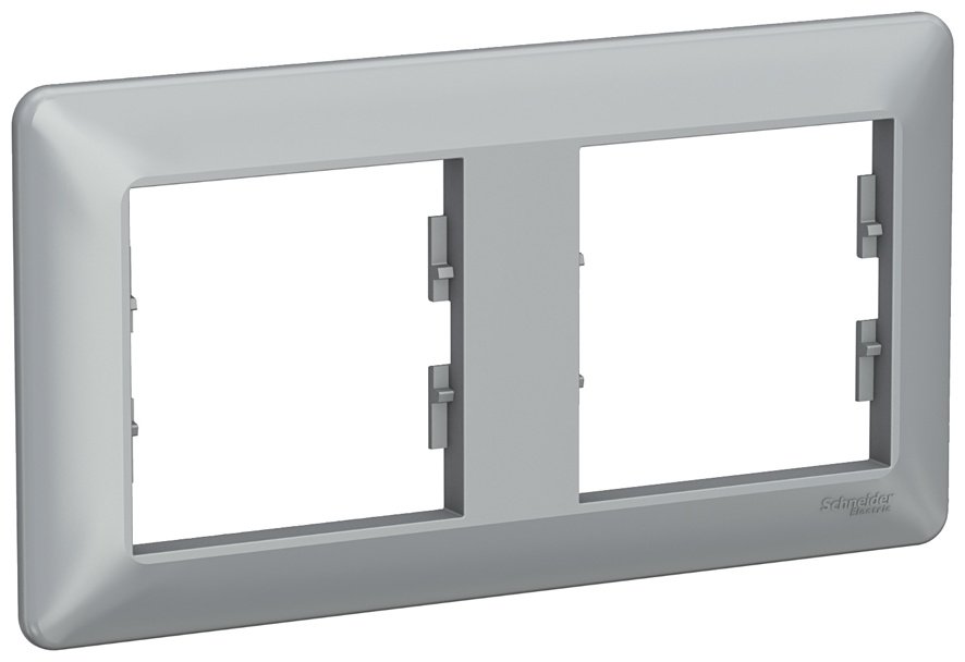Рамка для выключателей и розеток Schneider Electric EPH5805261 Asfora EM, алюминий купить,NaN