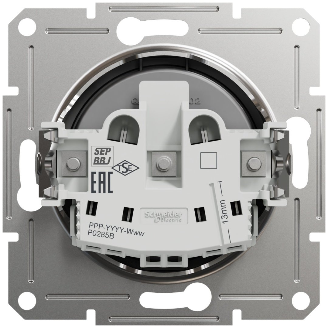 Розетка Schneider Electric Asfora EPH3000171, серый, антрацит купить,NaN
