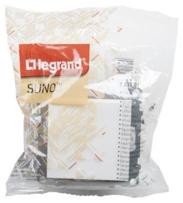 Выключатель клавишный Legrand Suno 721101, белый купить,NaN