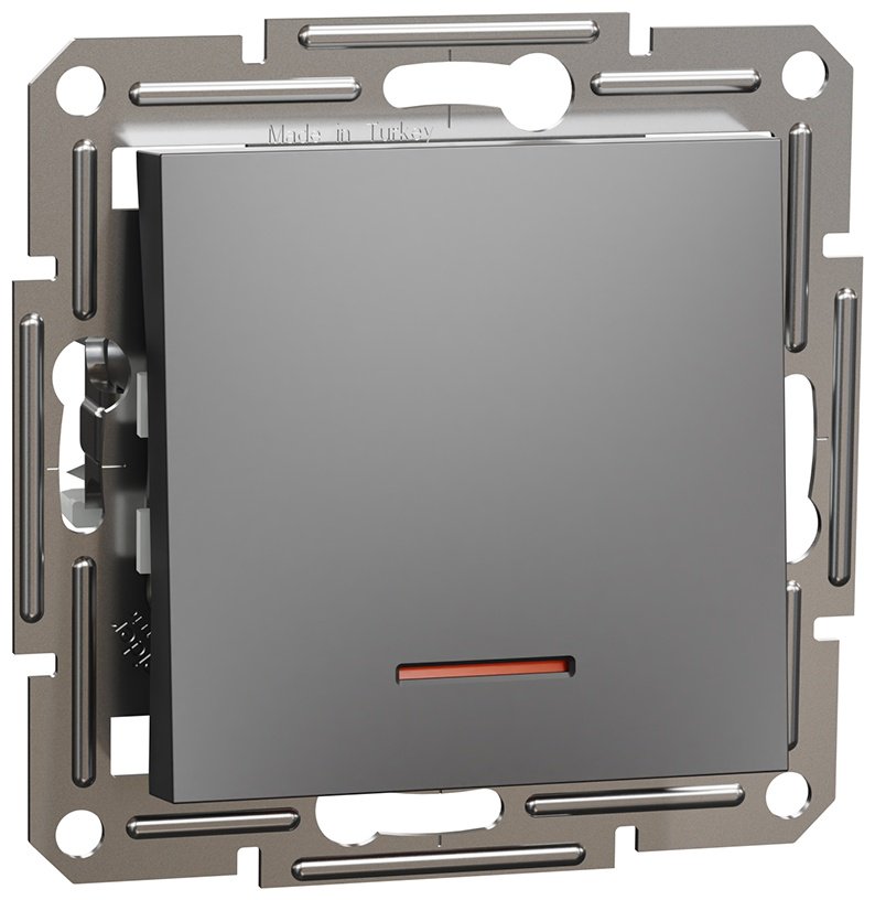 Выключатель клавишный Schneider Electric EPH1400171, антрацит купить,NaN