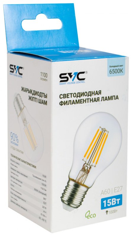 SVC 15W E27, светодиодная, холодный белый купить,NaN