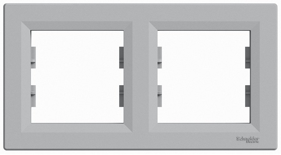Рамка для выключателей и розеток Schneider Electric EPH5800261, алюминий купить,NaN