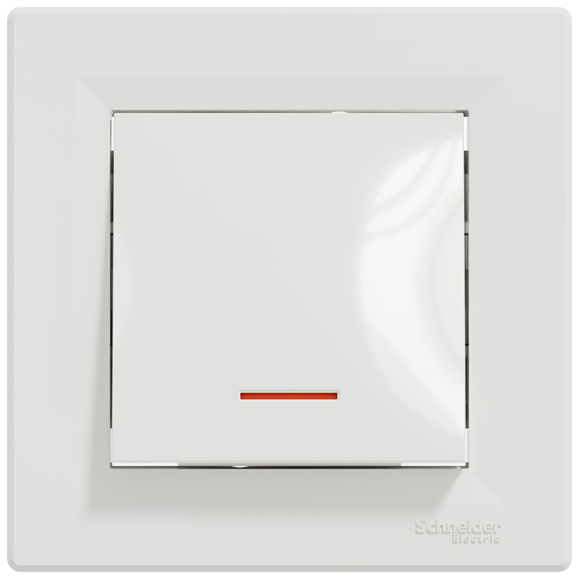 Выключатель клавишный Schneider Electric EPH1400121, белый купить,NaN