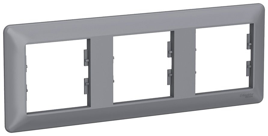 Рамка для выключателей и розеток Schneider Electric EPH5805362 Asfora EM, сталь купить,NaN
