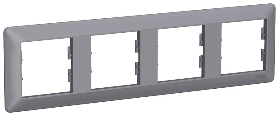 Рамка для выключателей и розеток Schneider Electric EPH5805462, сталь купить,NaN