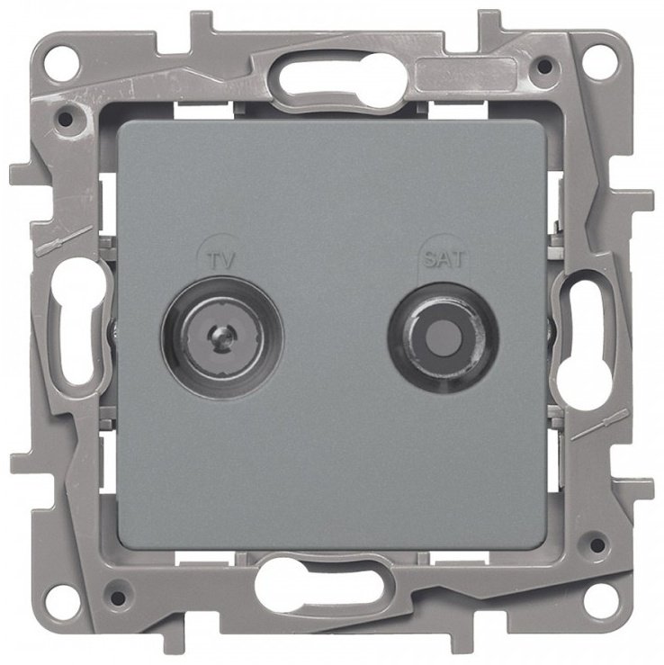 Legrand встраиваемая Legrand 672457, телевизионный цвет серебристый купить,NaN