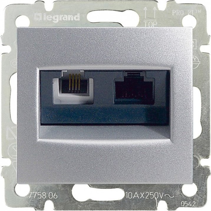 LEGRAND 770280 серебристый купить,NaN