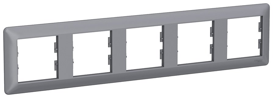 Рамка для выключателей и розеток Schneider Electric EPH5805562, сталь купить,NaN