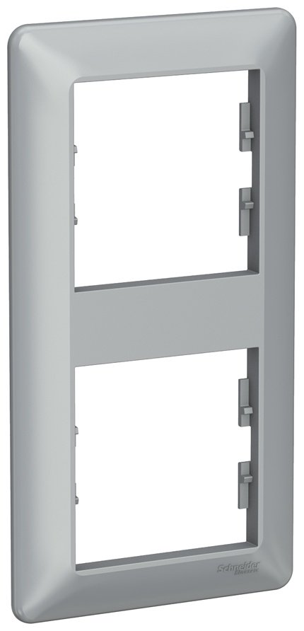 Рамка для выключателей и розеток Schneider Electric EPH5815261, алюминий купить,NaN