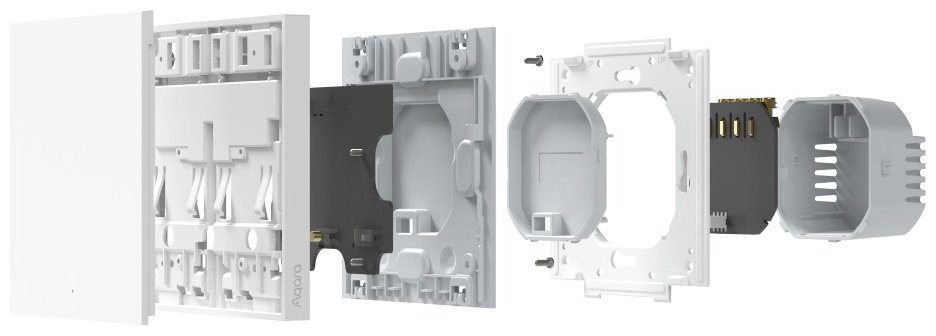 Выключатель клавишный Aqara Smart Wall Switch WS-EUK01, белый