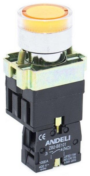 ANDELI кнопка XB2-BW3571, желтый купить,NaN