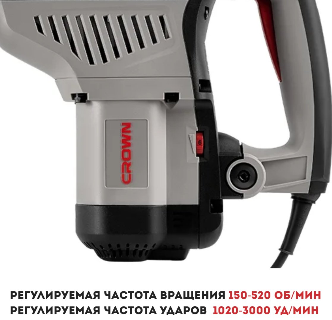 Перфоратор CROWN CT18215V 13 Дж, 1350 Вт., SDS-Max купить,NaN