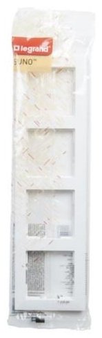 Рамка для выключателей и розеток Legrand Suno 721504, белый купить,NaN