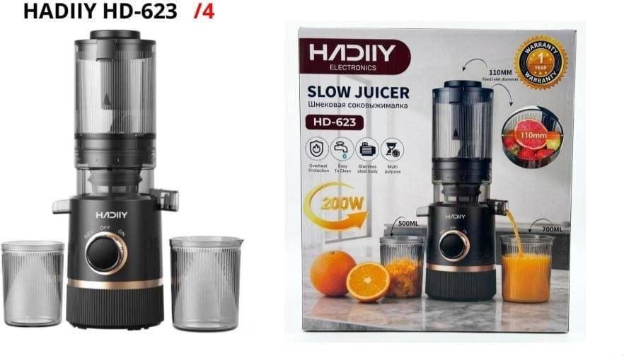 Соковыжималка HADIIY HD-623 черно-серебристый купить,NaN