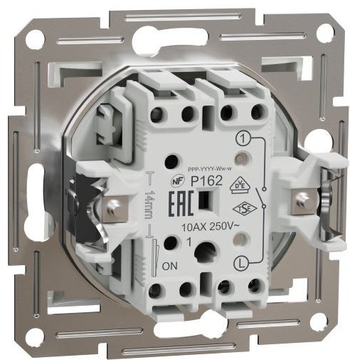 Выключатель клавишный Schneider Electric EPH0170123, кремовый купить,NaN
