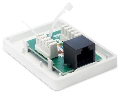 Компьютерная розетка (RJ45) SHIP A167, белый купить,NaN