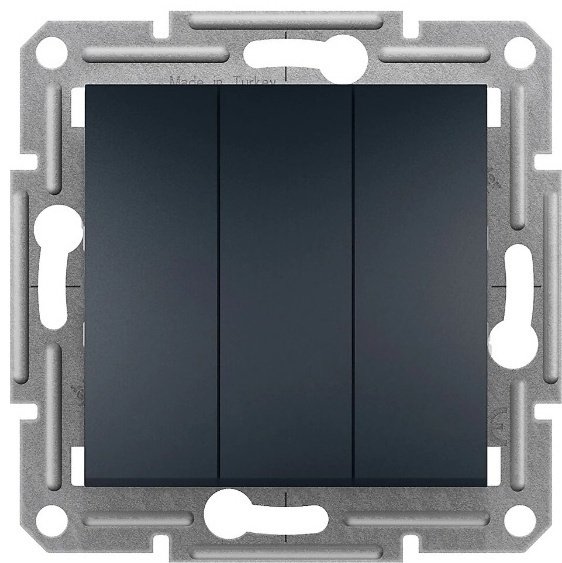 Выключатель клавишный Schneider Electric EPH2100171, антрацит купить,NaN