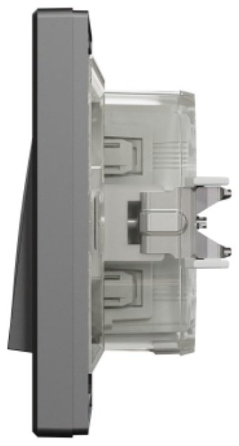 Выключатель клавишный Schneider Electric одноклавишный SE EPH0100271 Asfora 10AX IP44 в сборе антрацит , антрацит купить,NaN