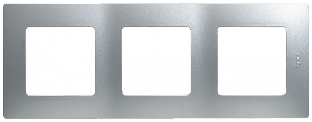 Рамка для выключателей и розеток Legrand Etika 672553, алюминий купить,NaN