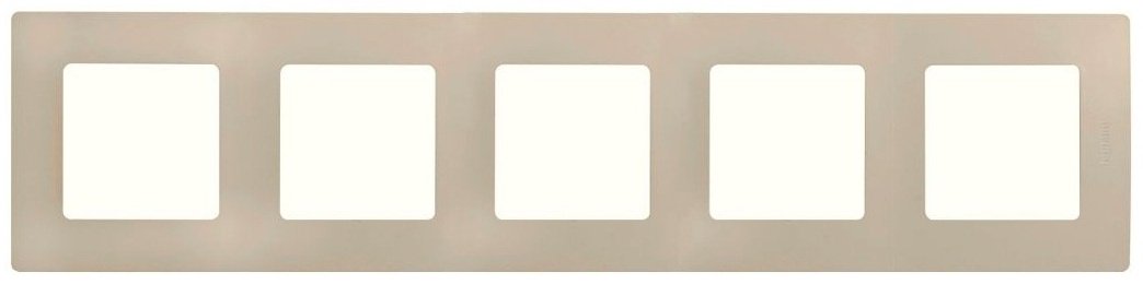 Рамка для выключателей и розеток Legrand Etika 672515, бежевый купить,NaN