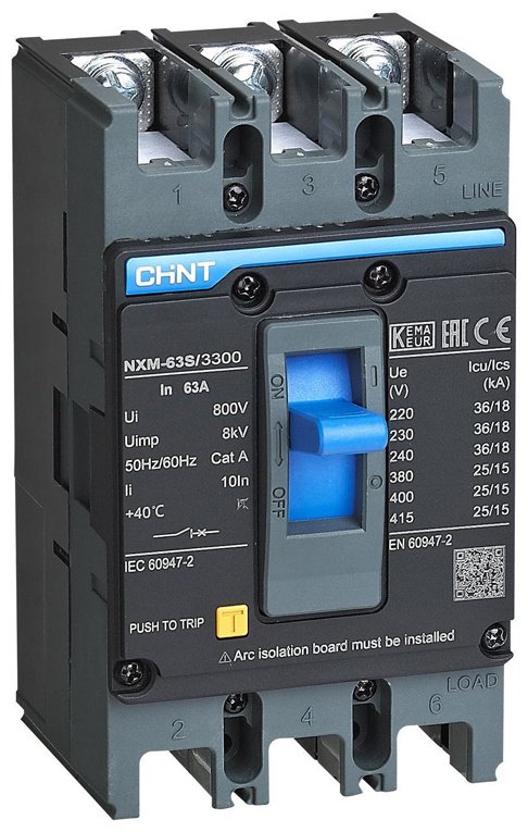 CHINT автоматический выключатель 3P 63 A, 25 кА, 400 В купить,NaN