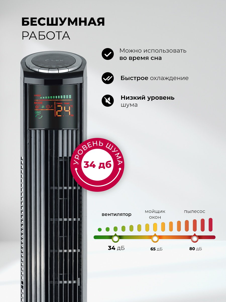 Вентилятор LEX LXFC 8369 черный купить,NaN