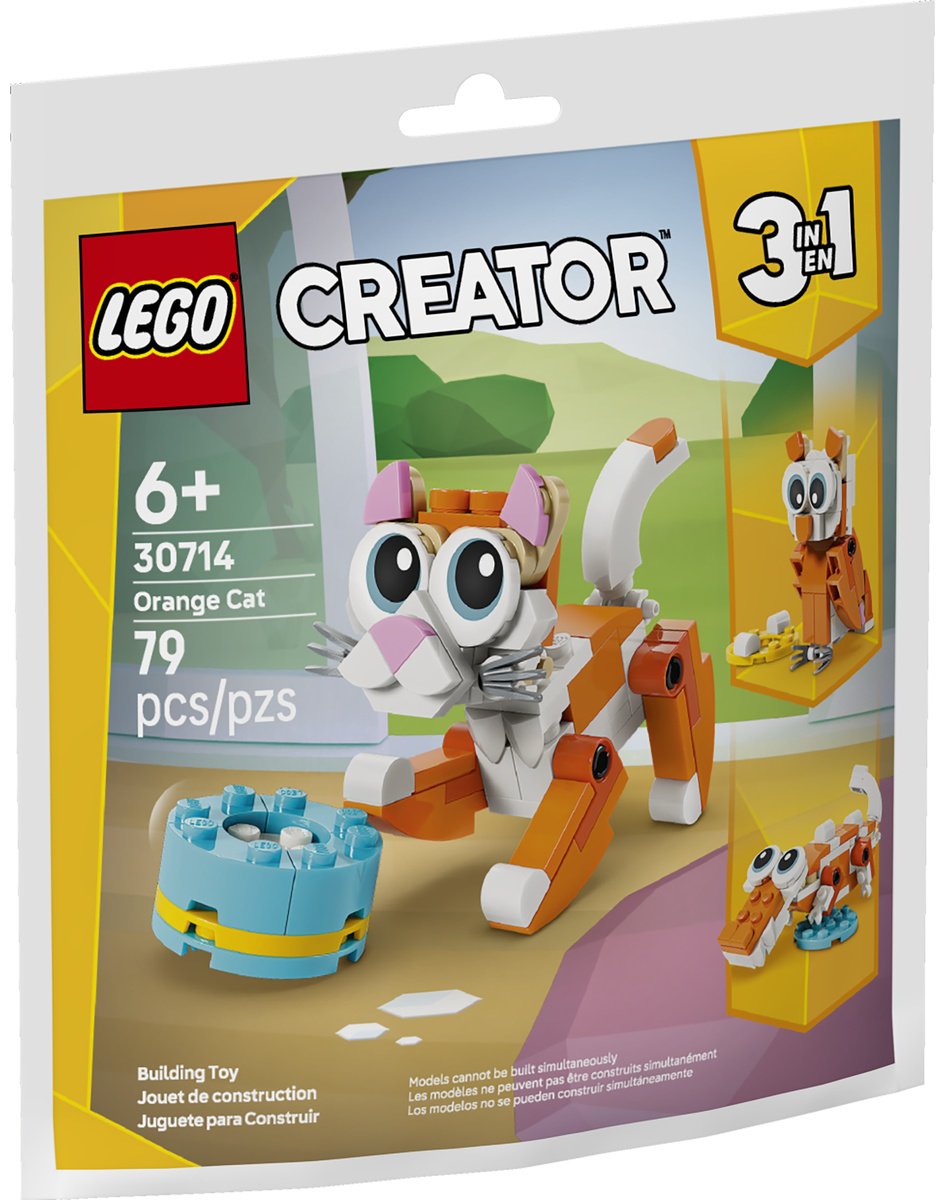 Конструктор LEGO Оранжевый кот 30714, деталей 79 шт - ForteMarket Конструктор LEGO Оранжевый кот 30714, деталей 79 шт купить,3135