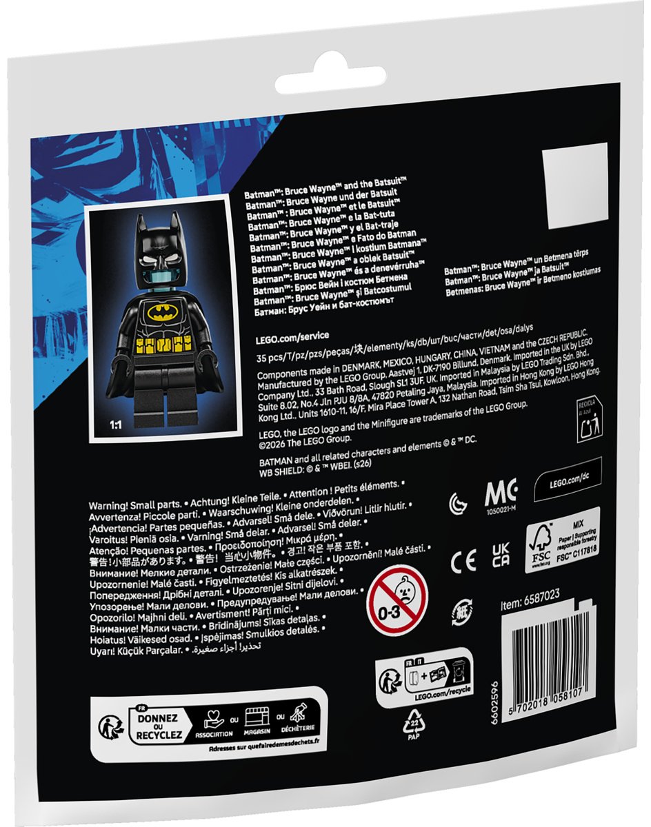 Конструктор LEGO Брюс Уэйн, Бэтмен 30726, деталей 35 шт купить,NaN