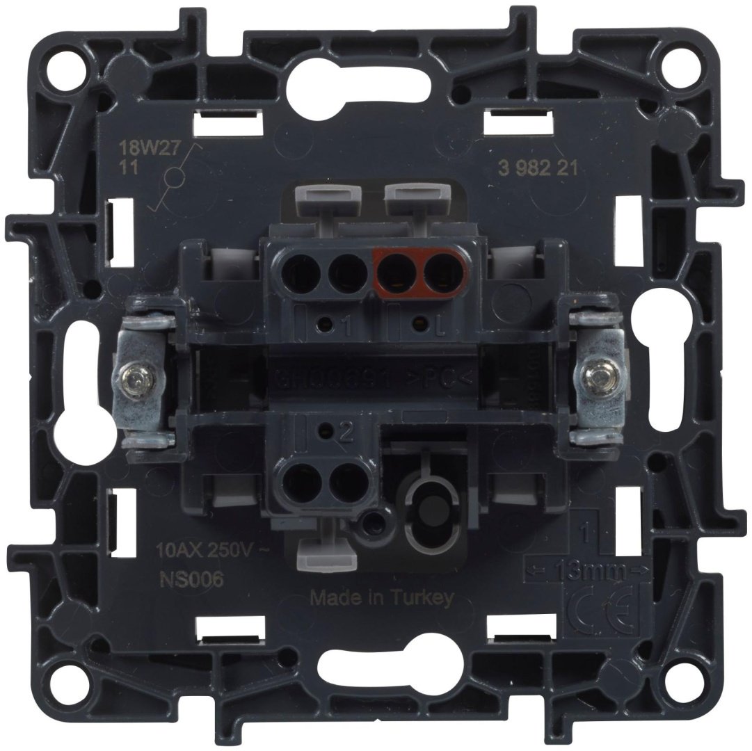 Выключатель клавишный Legrand Niloe Step 863306, алюминий купить,NaN