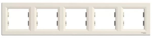 Рамка для выключателей и розеток Schneider Electric EPH5800523, кремовый купить,NaN