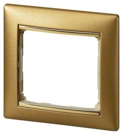 Рамка для выключателей и розеток Legrand Valena 770301, золотистый купить,NaN