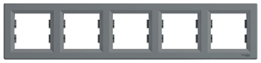 Рамка для выключателей и розеток Schneider Electric EPH5800562, сталь купить,NaN