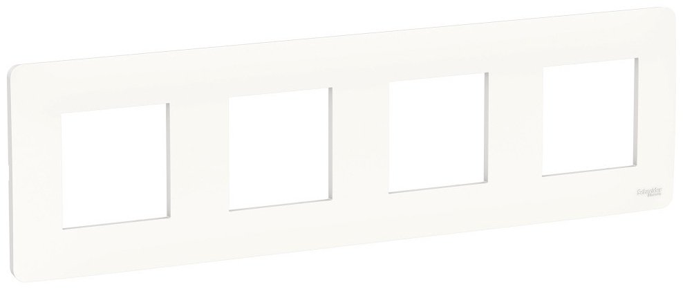 Рамка для выключателей и розеток Schneider Electric NU200818 UNICA STUDIO для розетки, для выключателя, белый купить,NaN