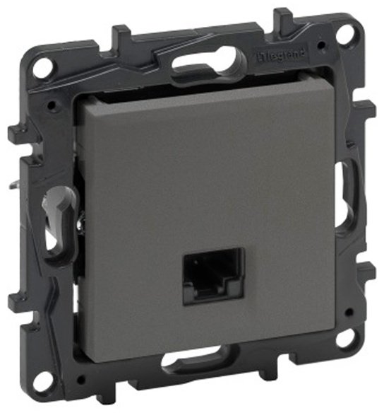 Компьютерная розетка (RJ45) Legrand Niloe Step 863363, черный купить,NaN